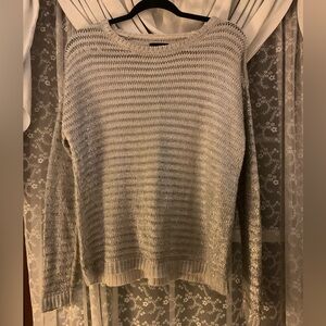 a.n.a Silver Crew Neck Sweater